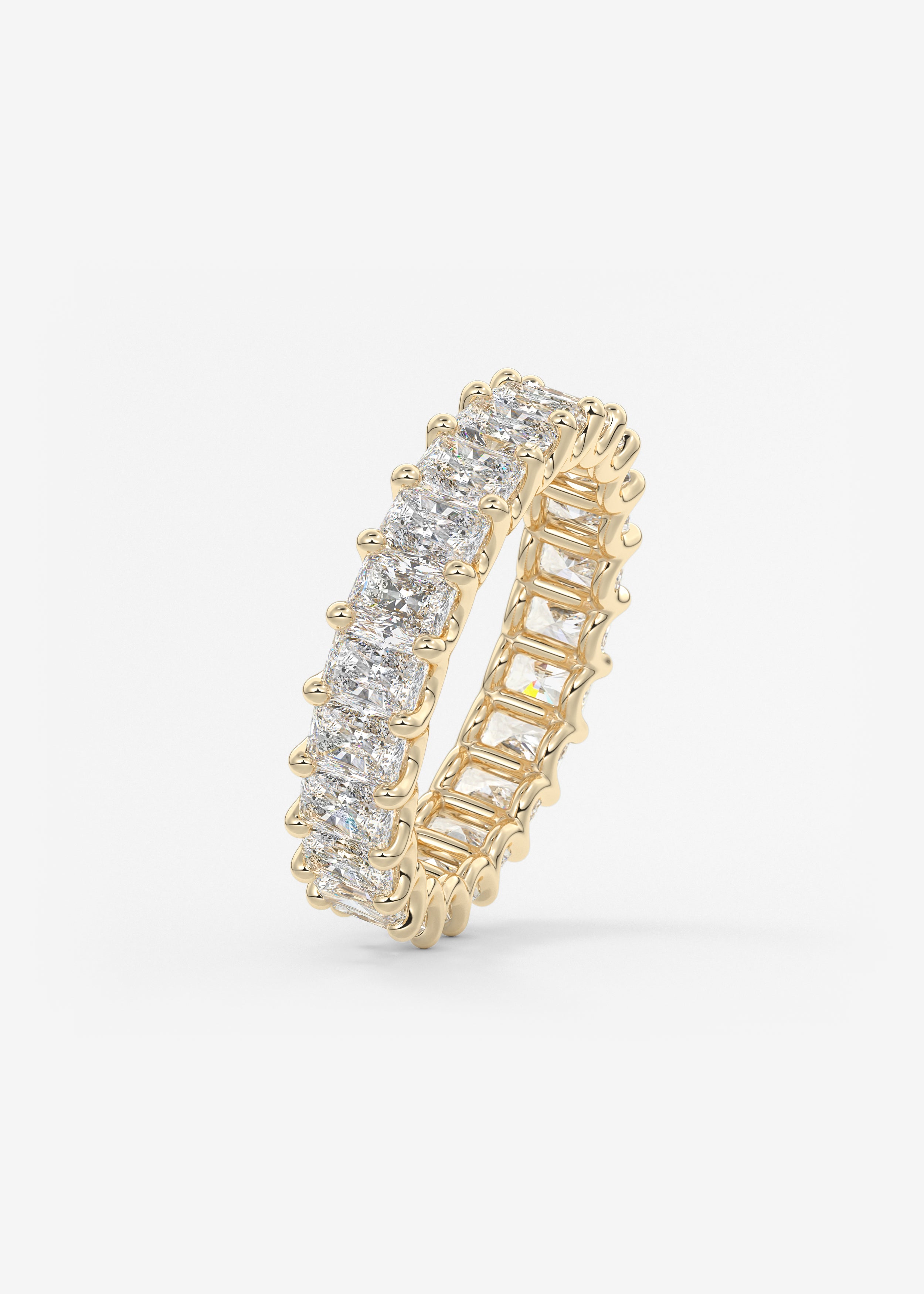 The Radiant Scallop Eternity 4mm wedding hover view