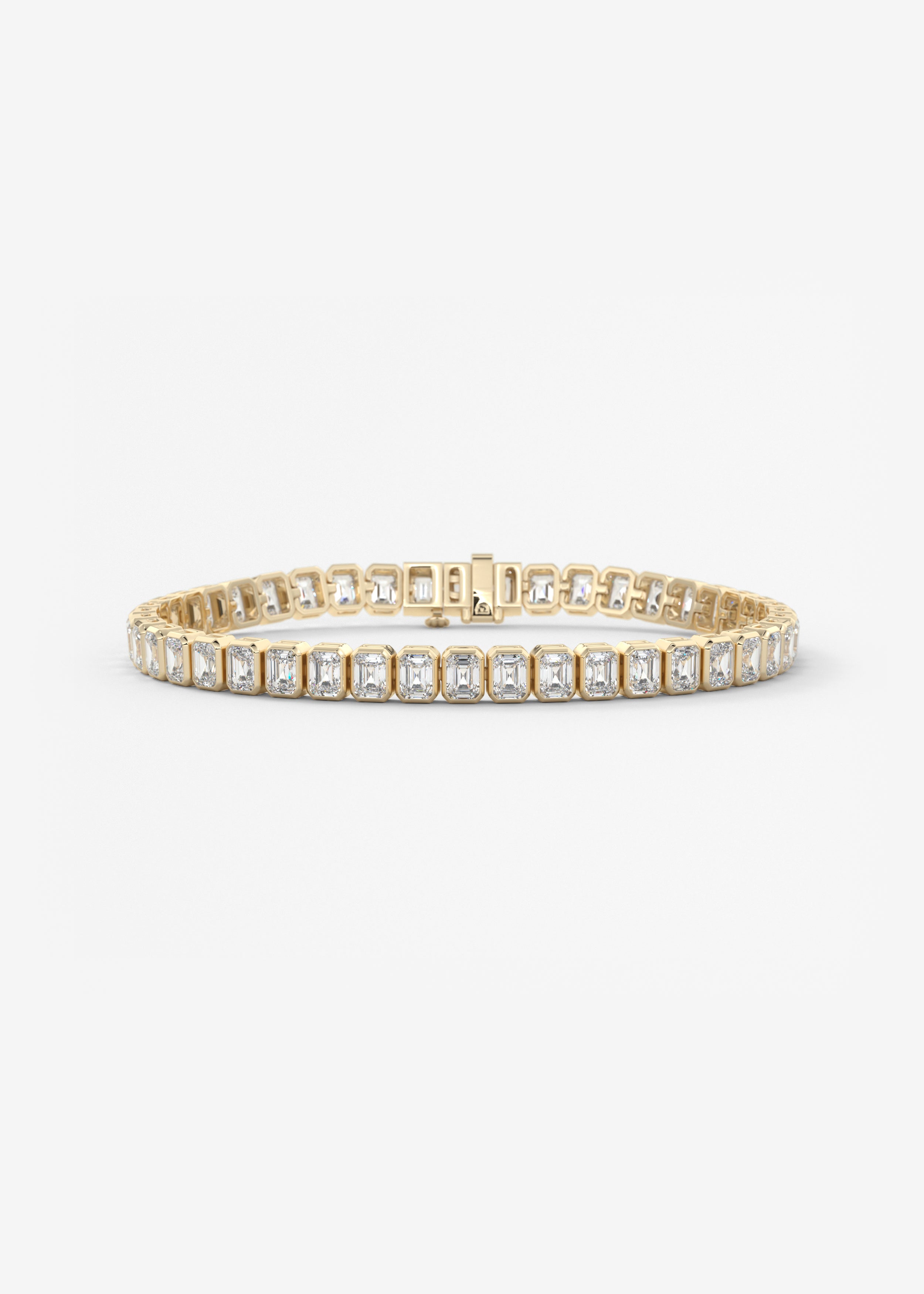 The N.S. Emerald Lowrider 10 Carats bracelet in YG metal featuring undefined cut with undefined setting