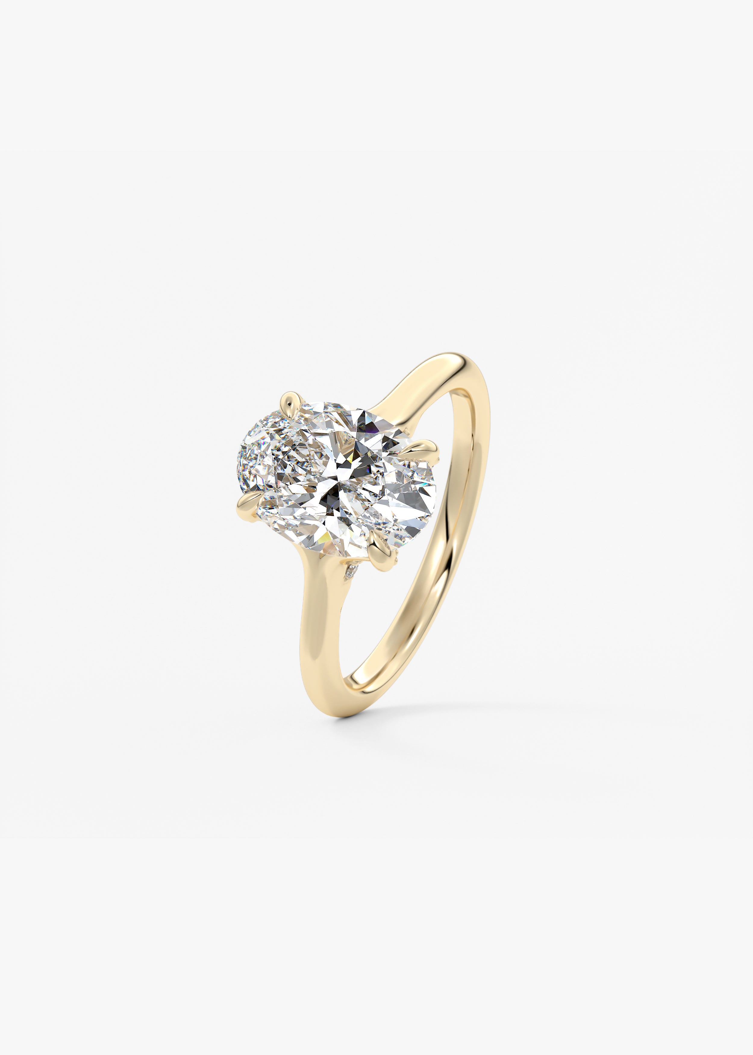 The Arbor Hidden Pavé engagement hover view