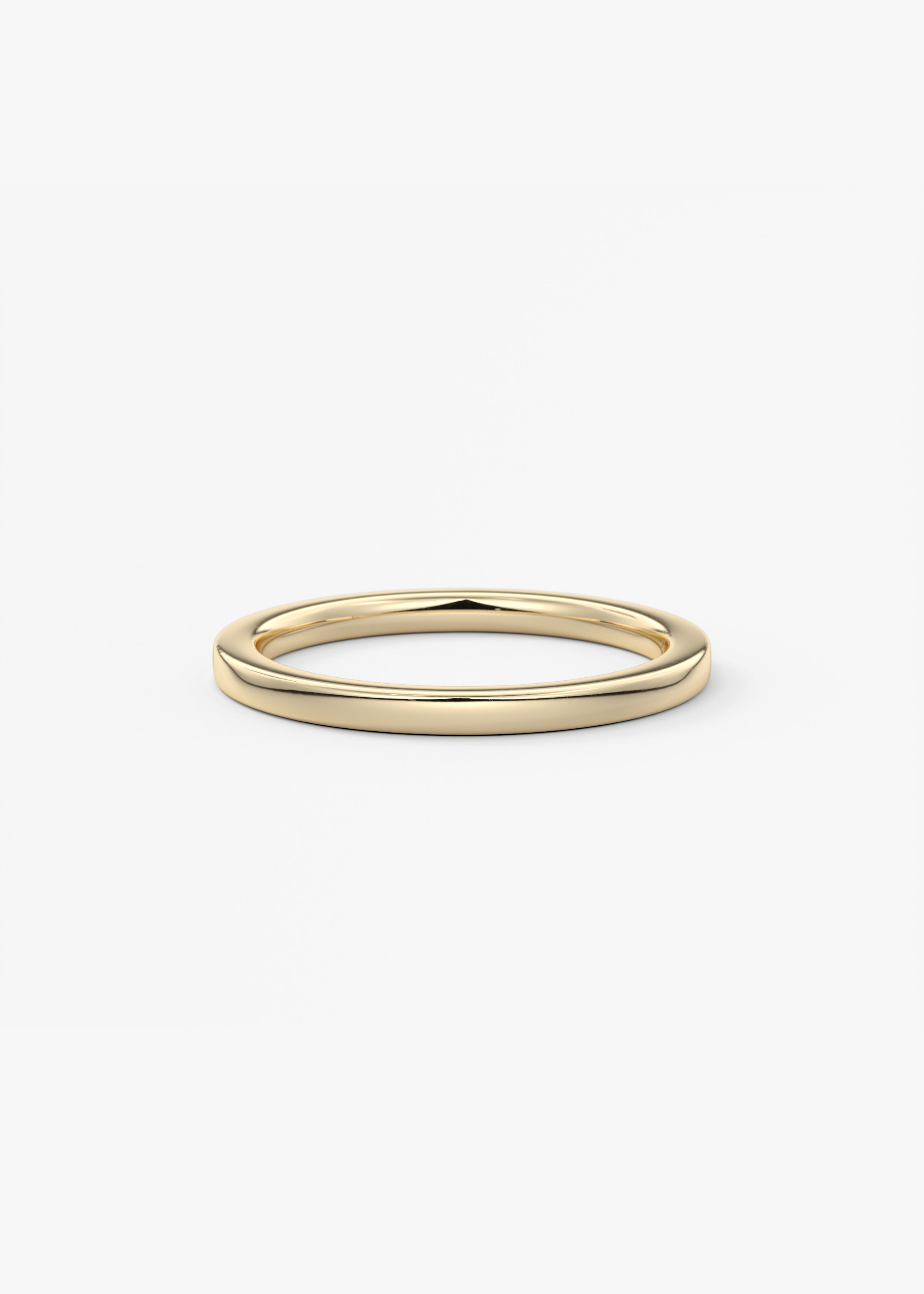 The Square Band 1.5mm wedding in YG metal featuring None cut with Gold,Classic setting