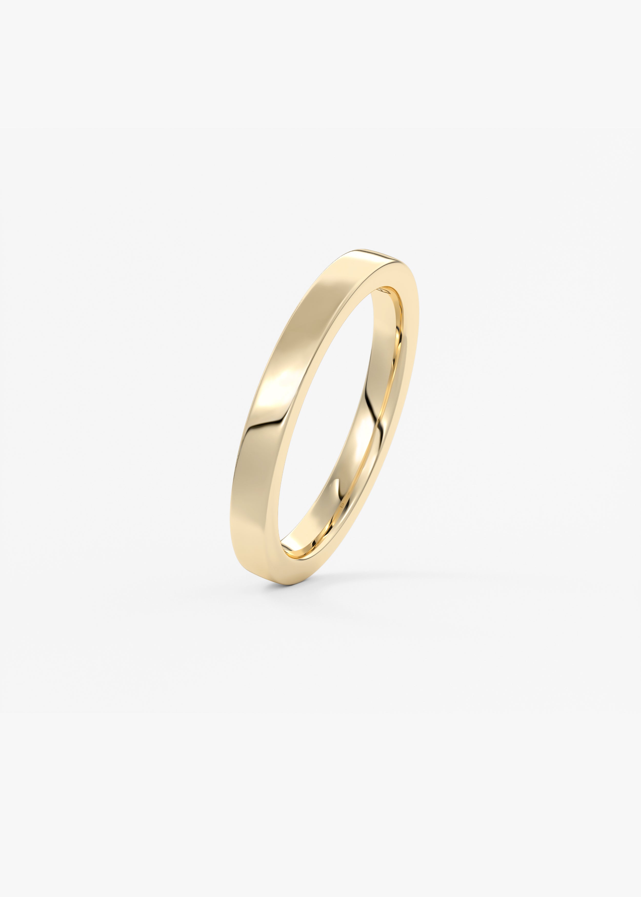 The Square Band 2.3mm wedding view 2