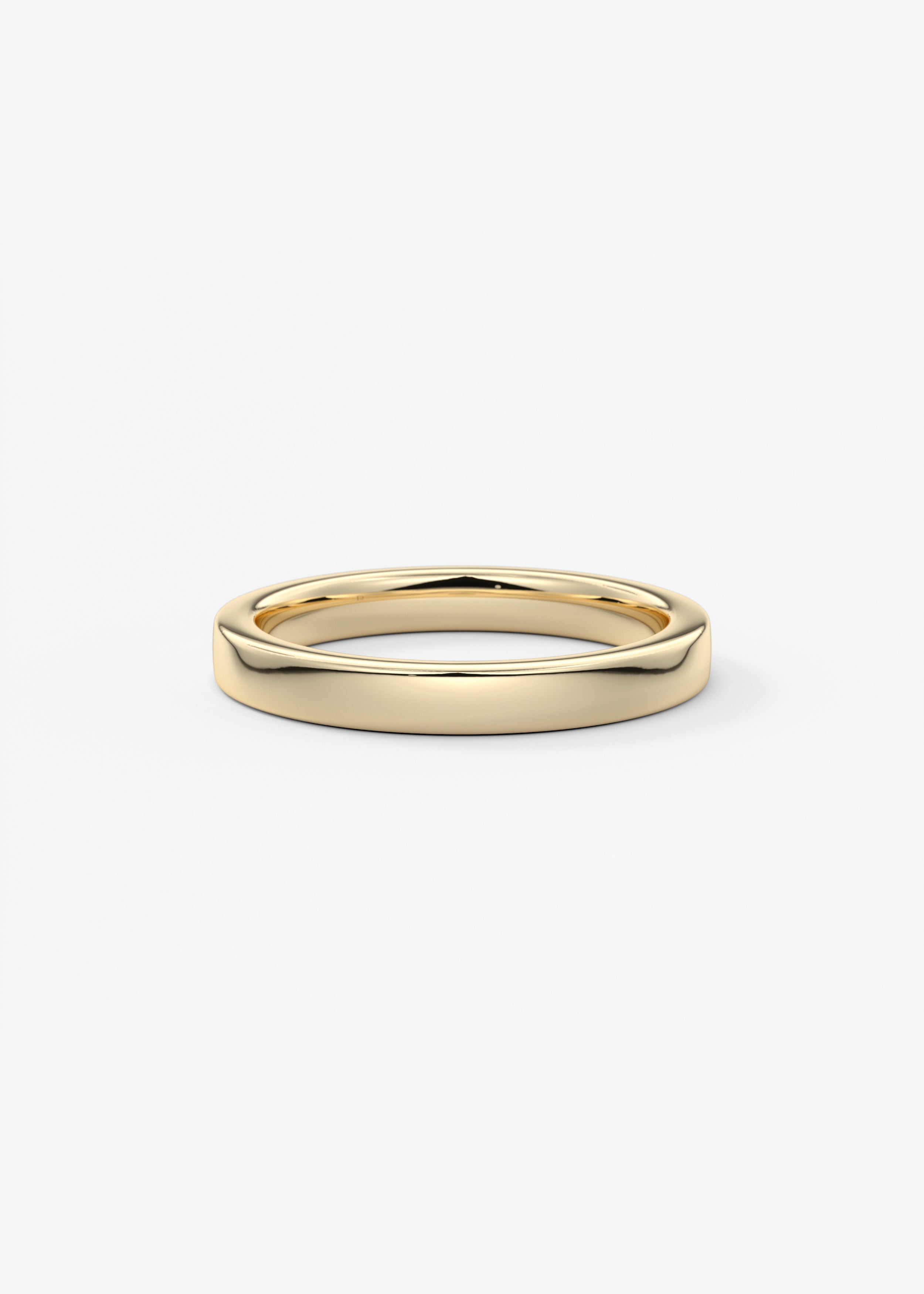 The Square Band 2.5mm wedding view 1