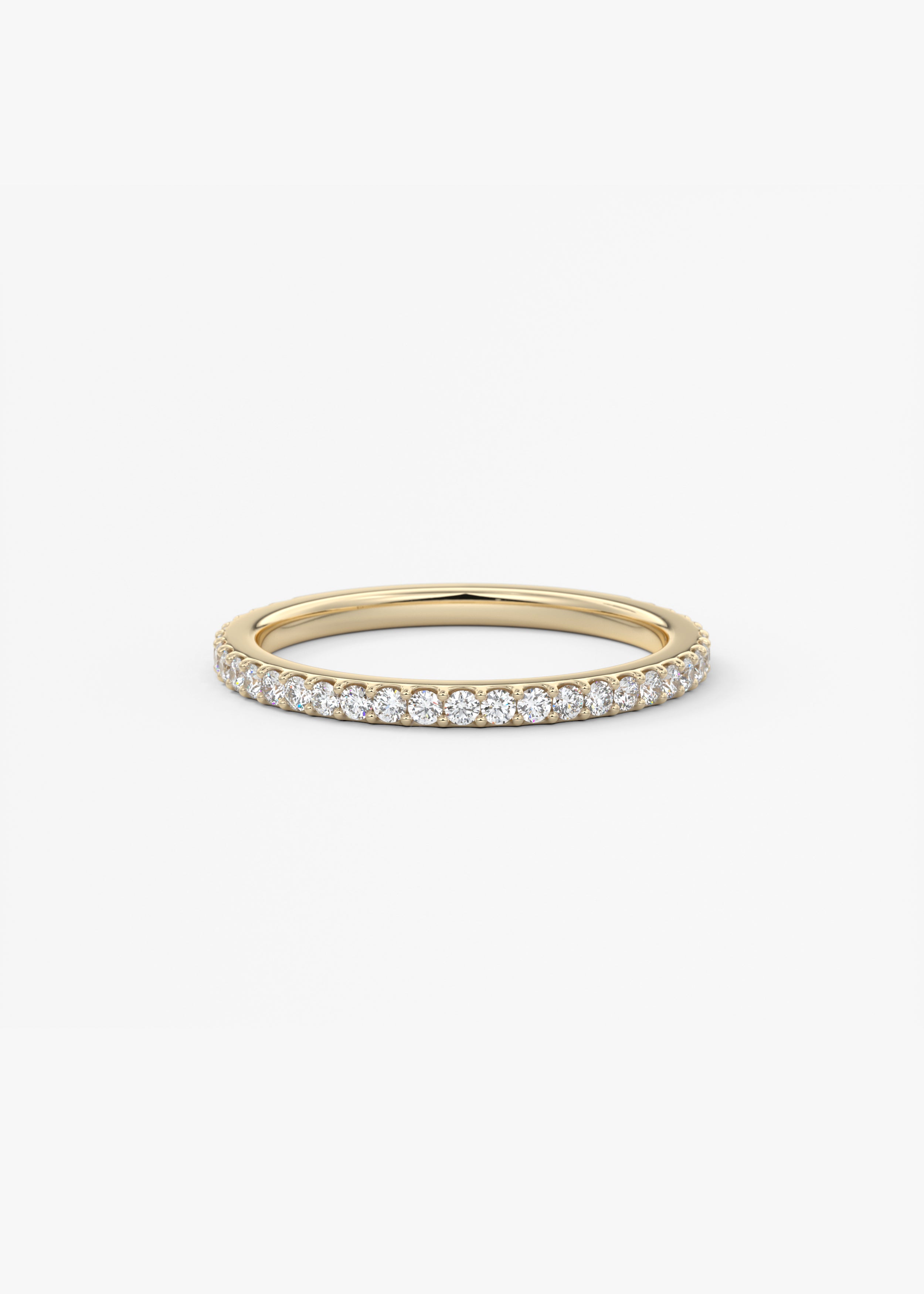 The Skinny 3/4 Eternity 1.5mm wedding view 1