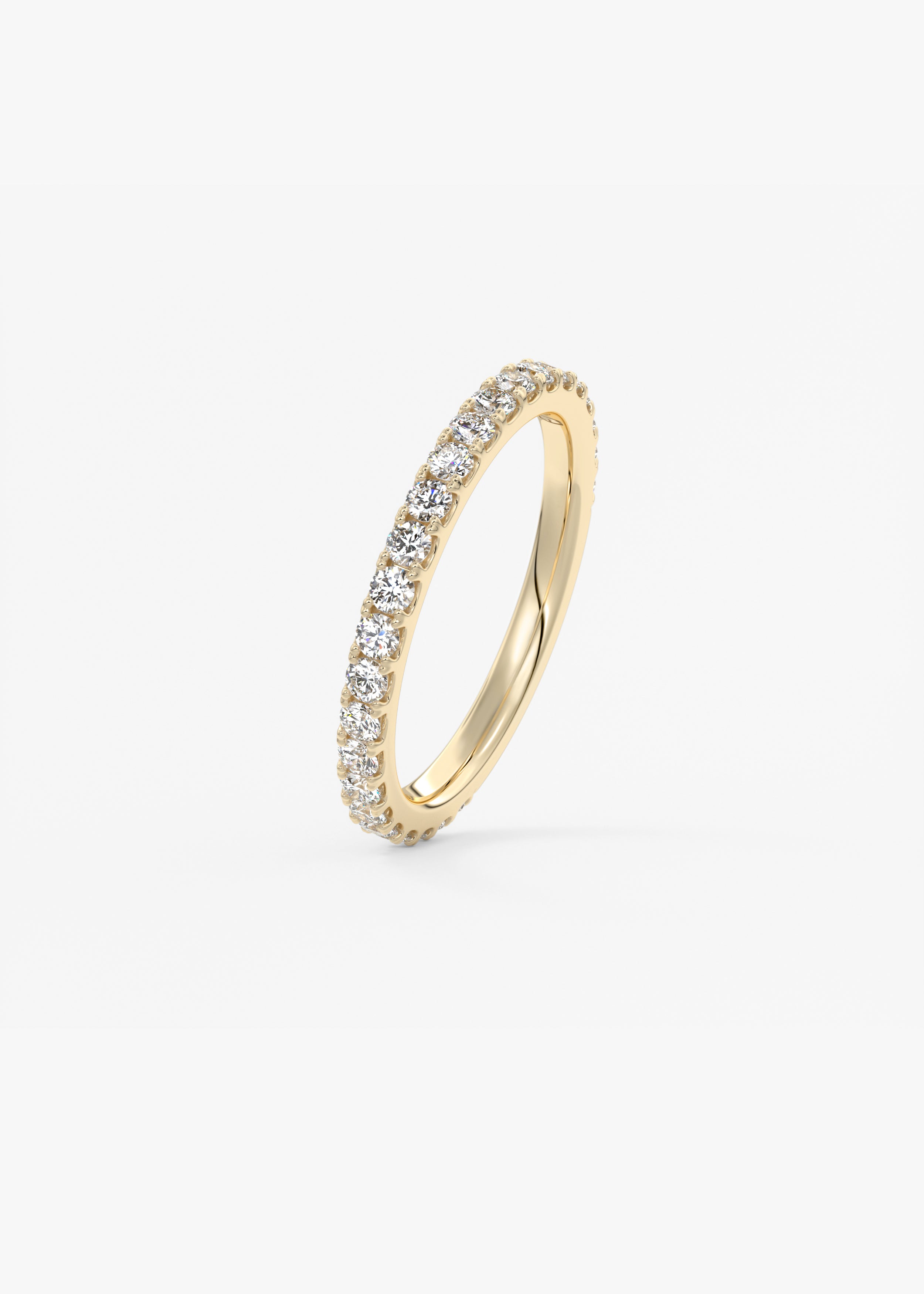 The Classic French 3/4 Eternity 2mm wedding view 2