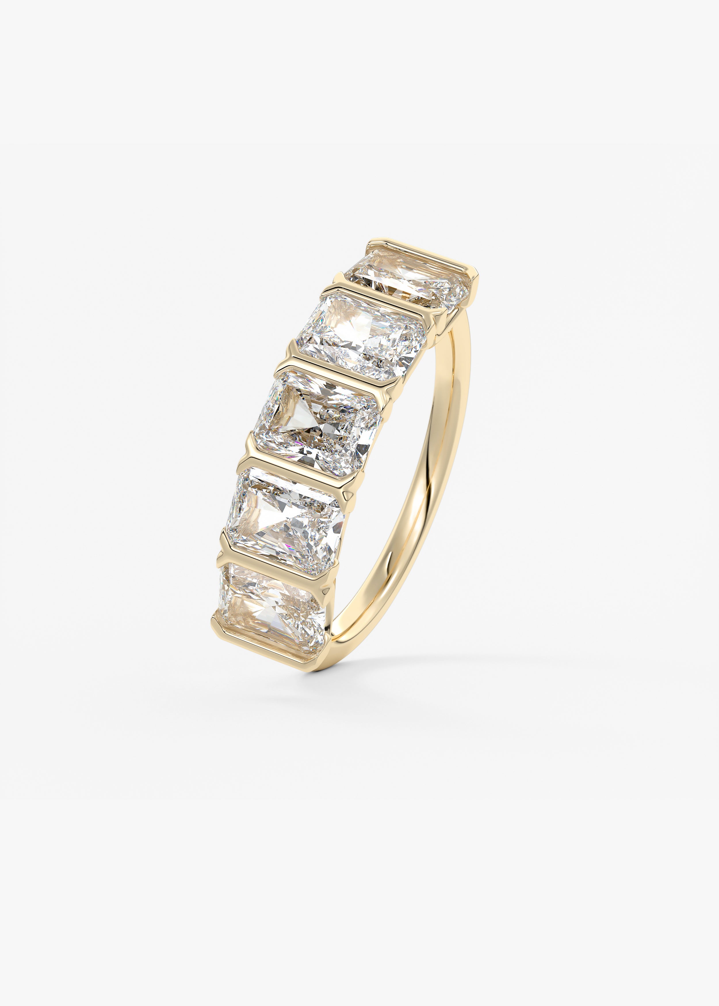 The Radiant Five Stone wedding view 2