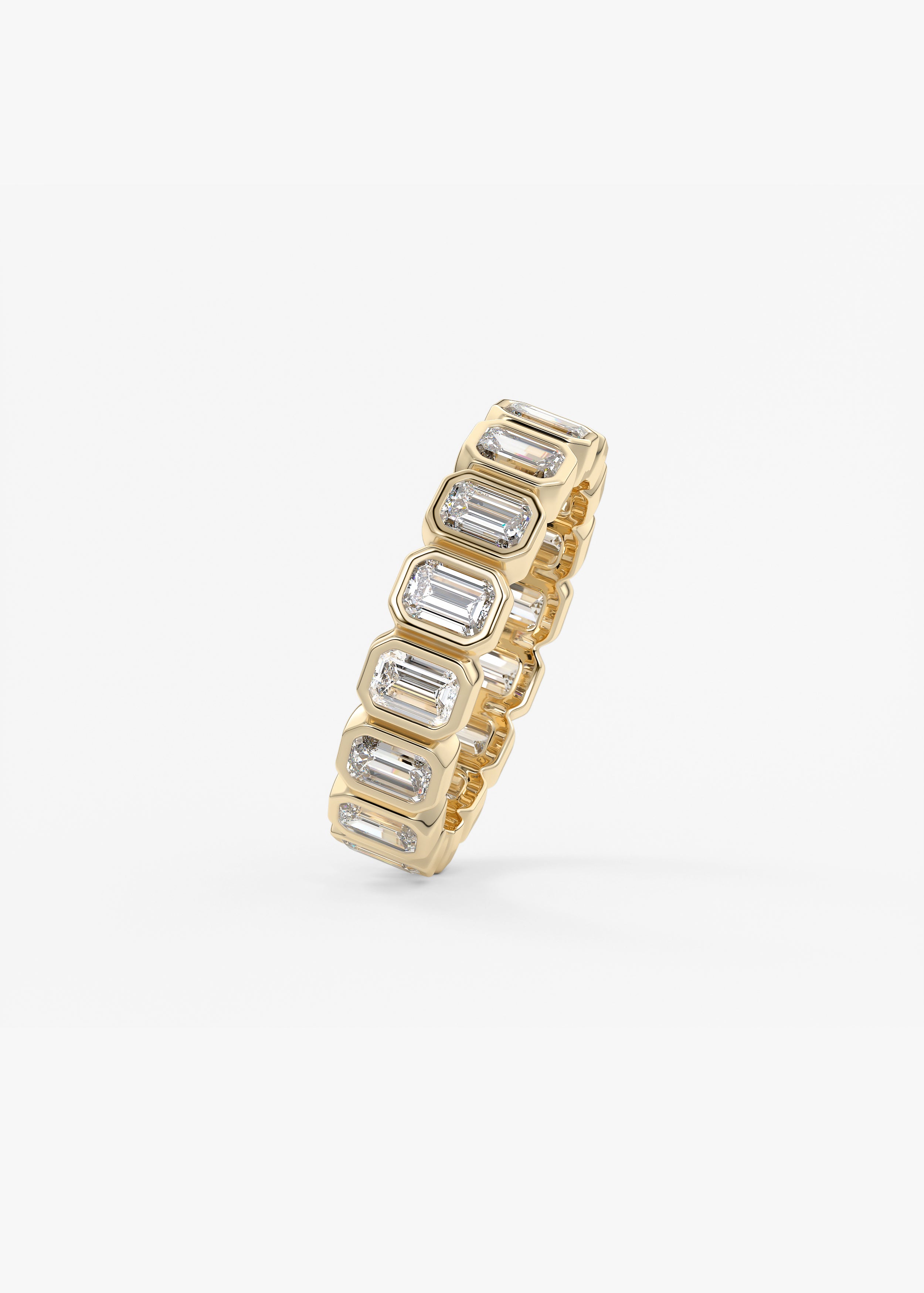 The Emerald Bezel Eternity wedding view 2