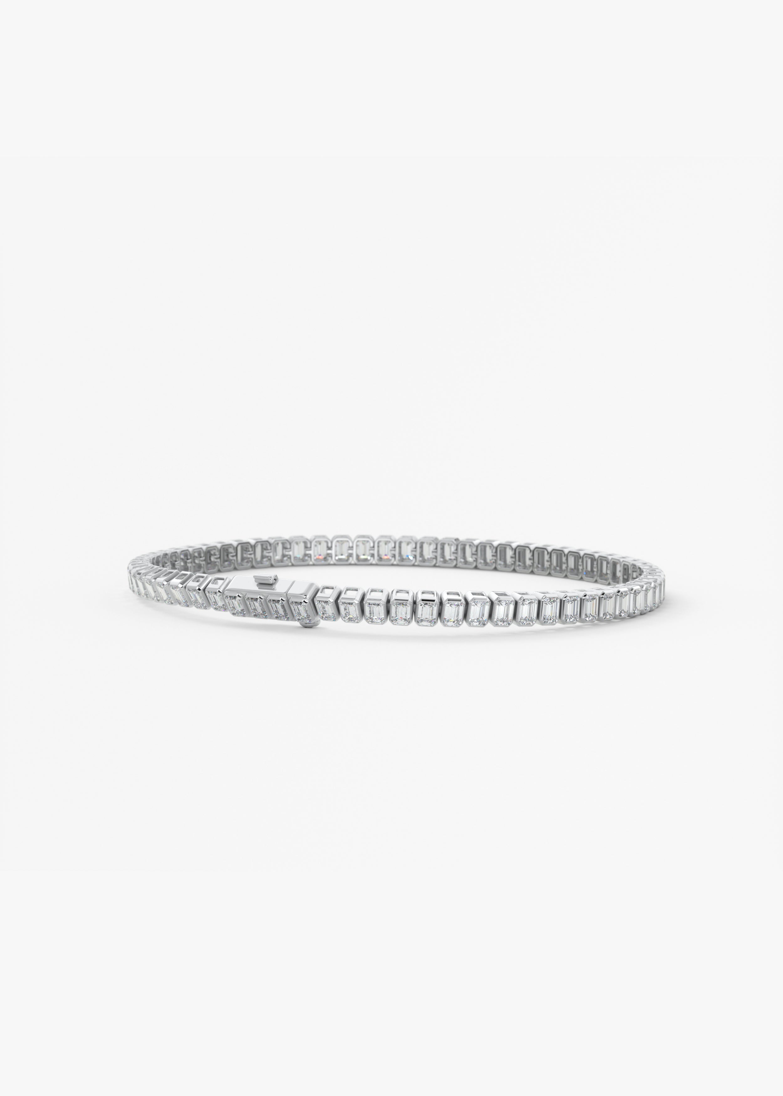 The N.S. Emerald Lowrider 5 Carats bracelet in WG metal featuring undefined cut with undefined setting