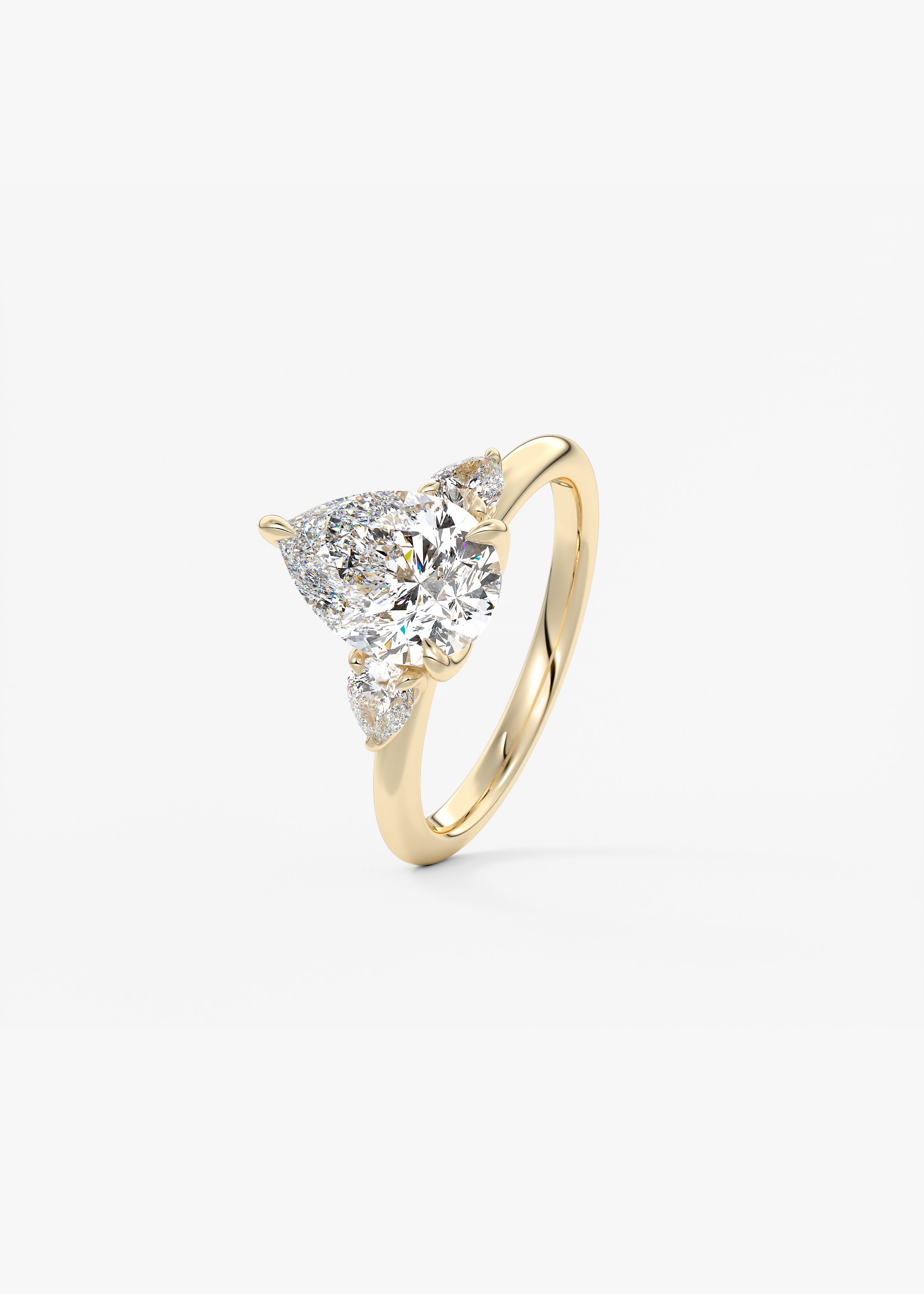 Royale Three Stone  engagement hover view