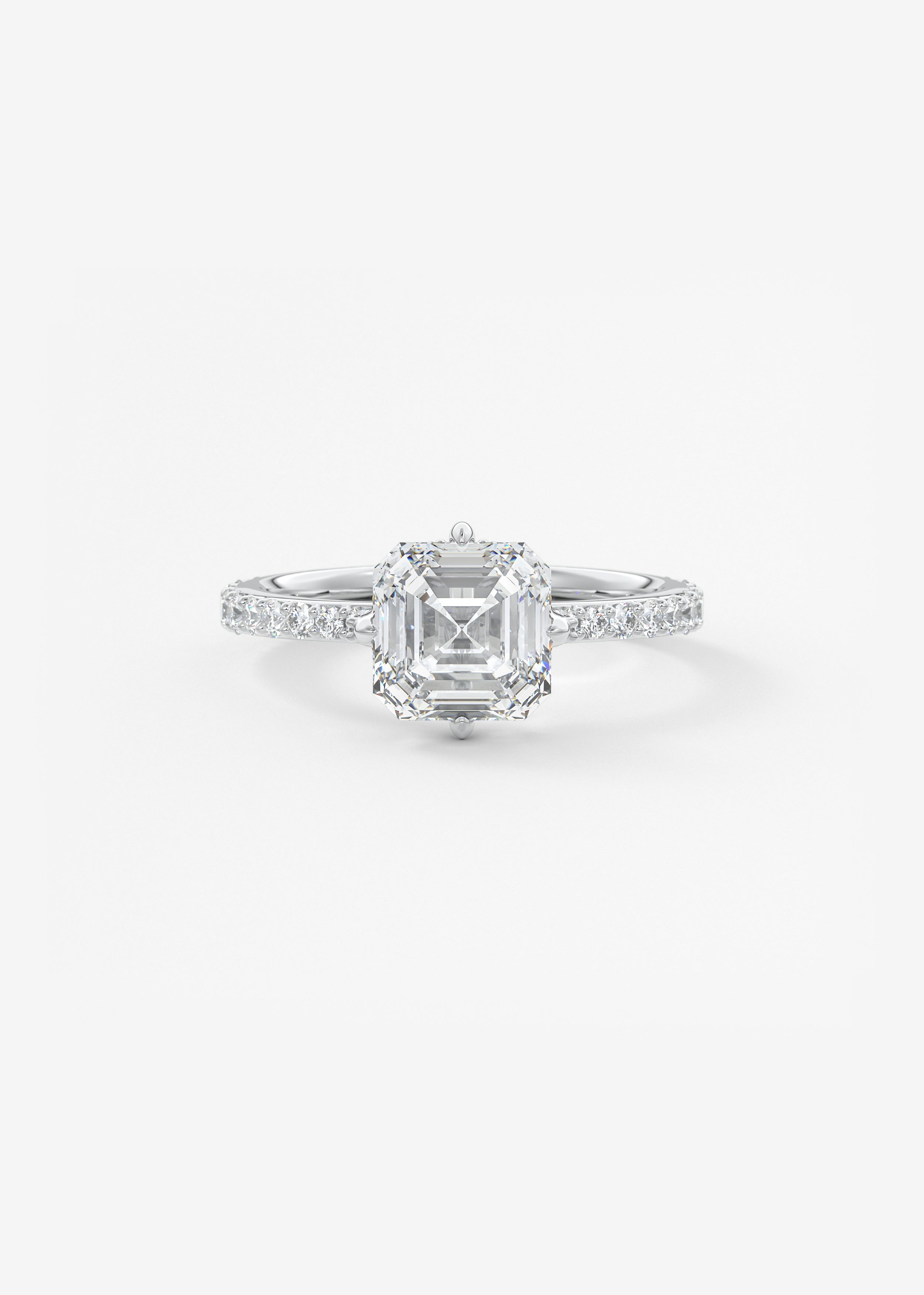 The Plunge Compass Pavé engagement view 1