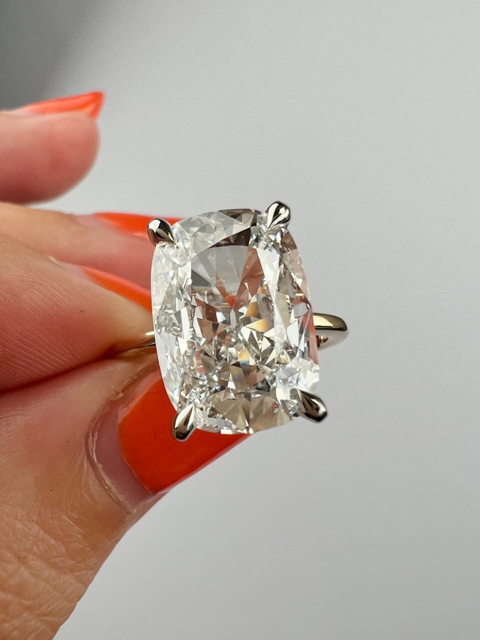 Sure, different types of diamond cuts offer their own mix of personalities. But you can never go wrong with a solitaire cushion cut engagement ring .